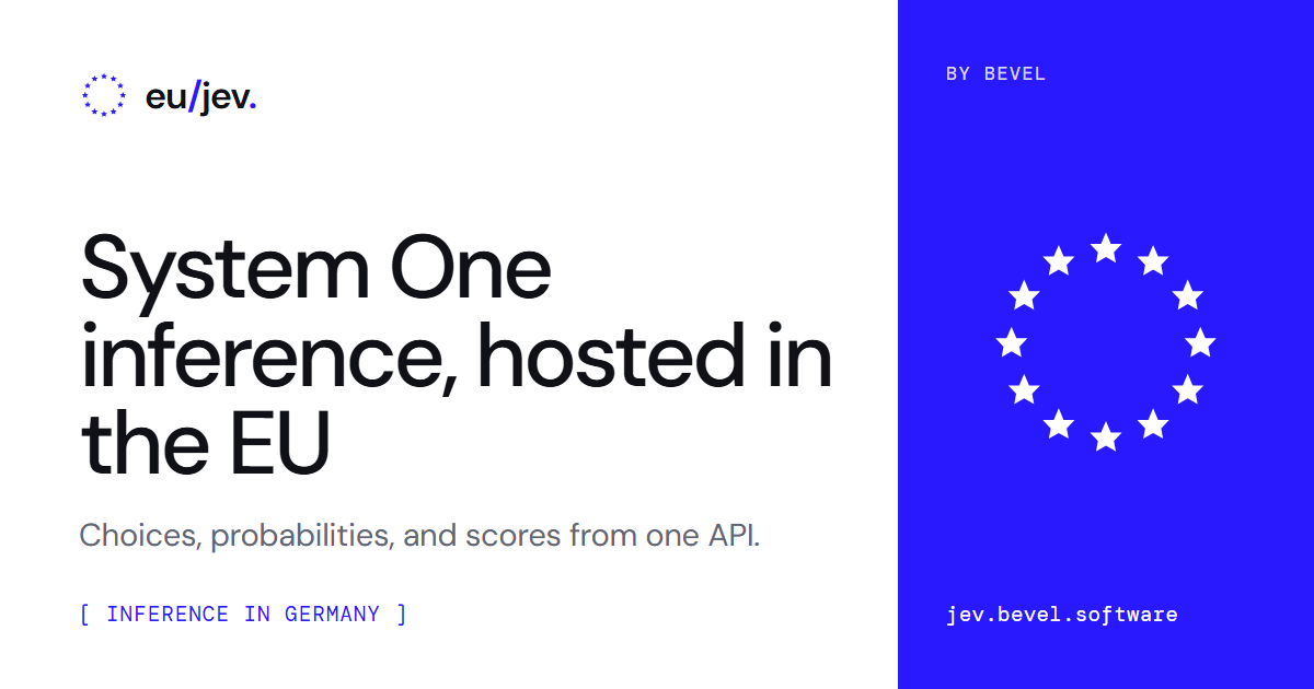EU/Jev – First System One Model Hosted in the EU